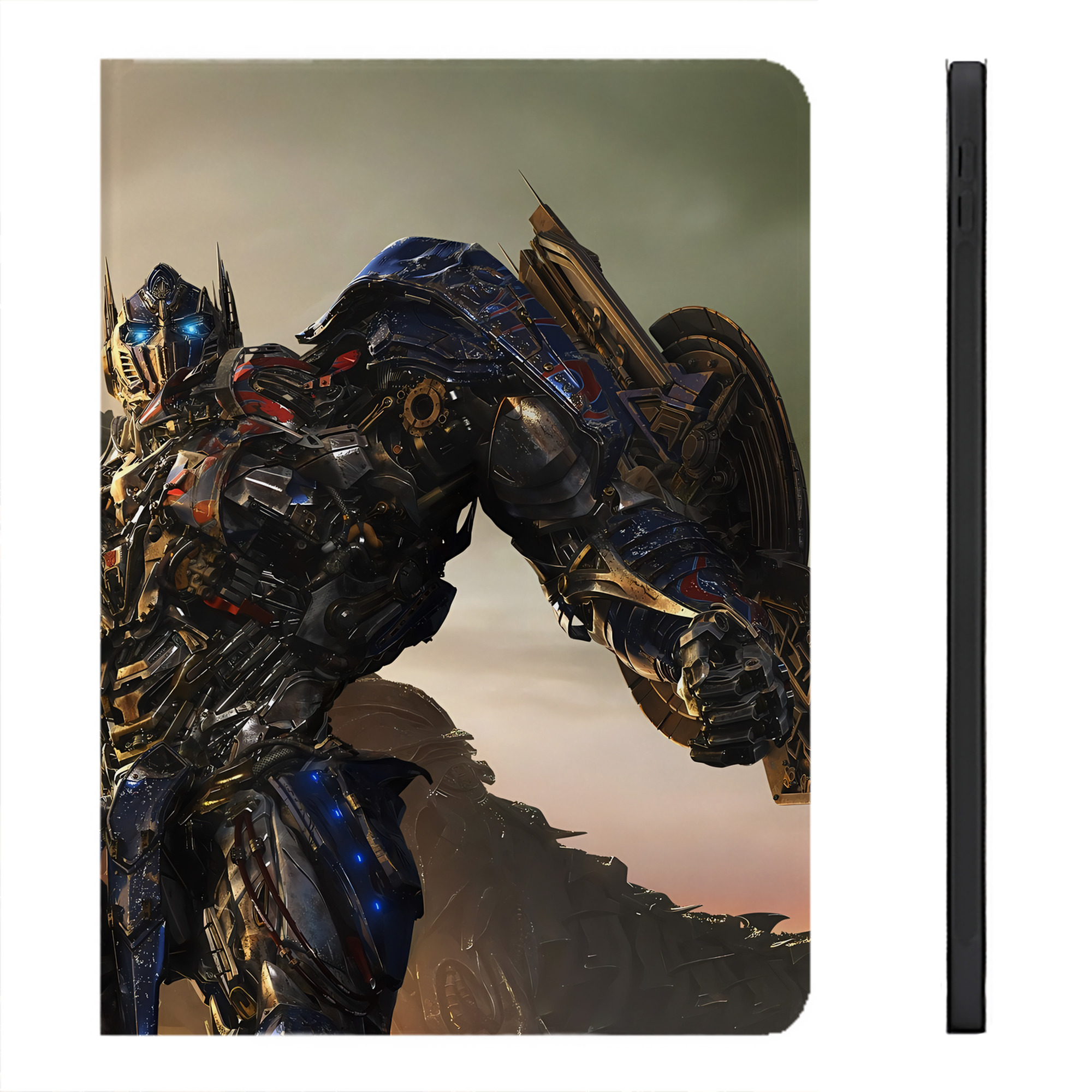 （画像用） Transformers トランスフォーマー IPadケース ペンホルダー付き ブックスタイルデザイン